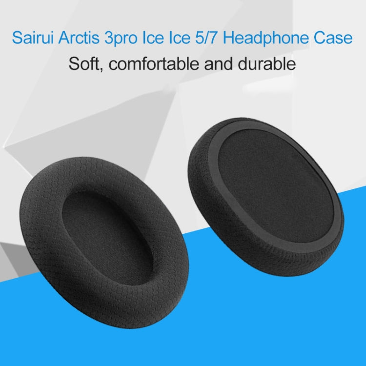 1 Paar Leder-Schwamm-Schutzhülle für Steelseries Arctis 3 Pro / Ice 5 / Ice 7 Kopfhörer (Weiß), IP6D2519A, IP6D2519B, IP6D2519C, IP6D2519D, IP6D2519E, IP6D2519F