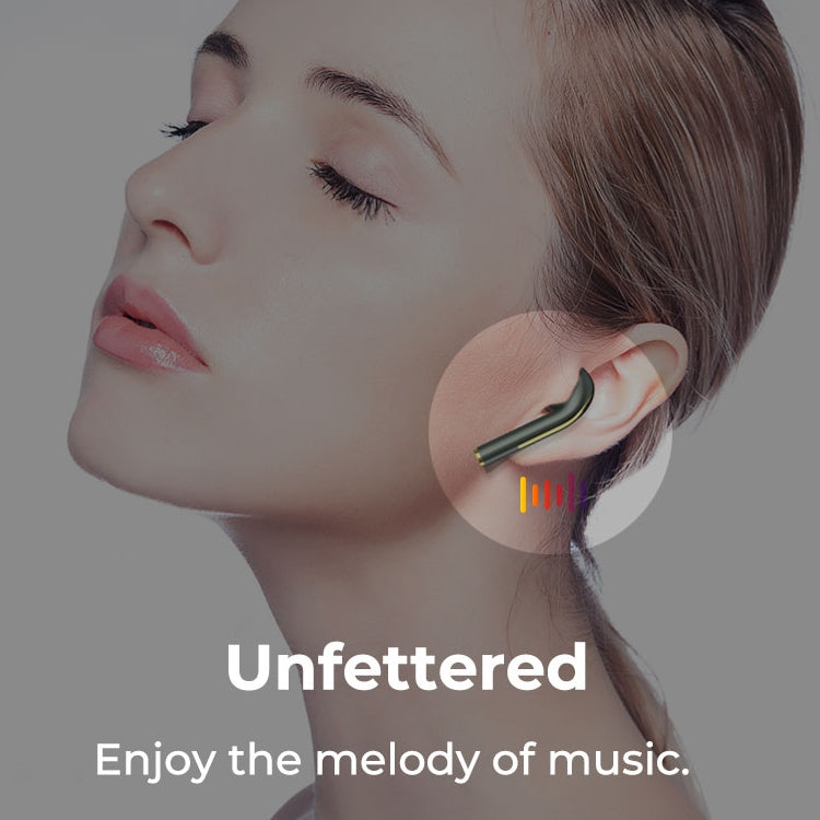 J18 Bluetooth 5.0 TWS Kabellose binaurale Bluetooth-Ohrhörer mit Ladebox, J18 (Grün), J18 (Roségold), J18 (Weiß), J18 (Schwarz)