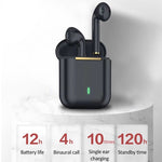J18 Bluetooth 5.0 TWS Kabellose binaurale Bluetooth-Ohrhörer mit Ladebox, J18 (Grün), J18 (Roségold), J18 (Weiß), J18 (Schwarz)