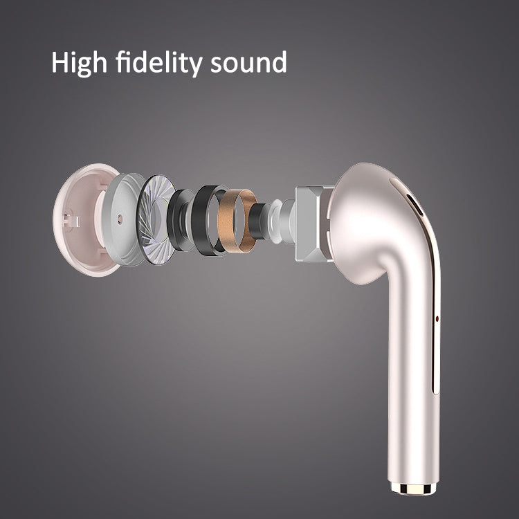 J18 Bluetooth 5.0 TWS Kabellose binaurale Bluetooth-Ohrhörer mit Ladebox, J18 (Grün), J18 (Roségold), J18 (Weiß), J18 (Schwarz)