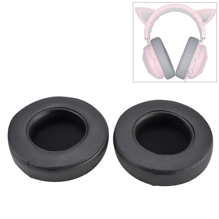 2 Stück Ersatz-Ohrpolster Schwamm Gel für Razer Kraken 7.1 V2 Pro Kopfhörer, für Razer Kraken 7.1 V2 Pro (Gel)