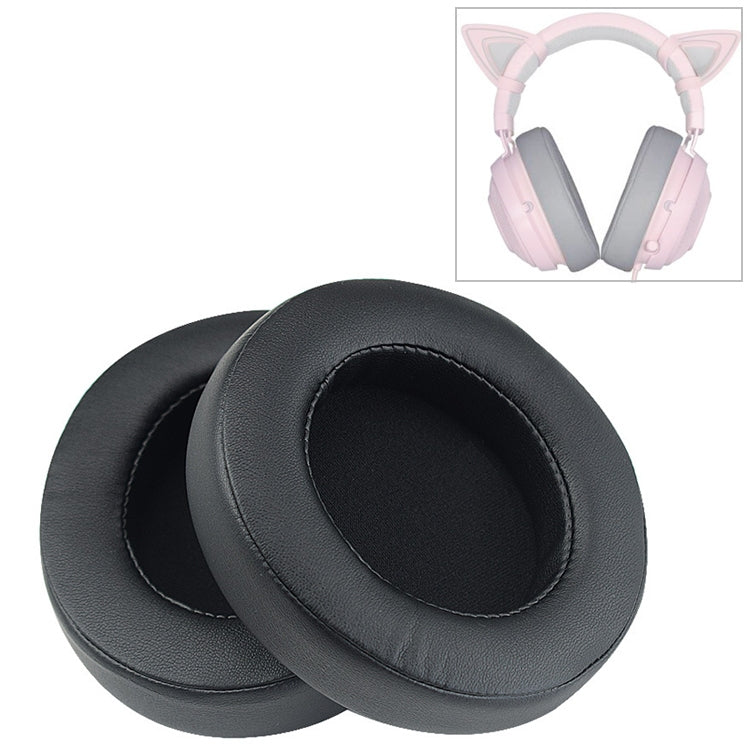 2 Stück Ersatz-Ohrpolster Schwamm Schwarzes Netz für Razer Kraken 7.1 V2 Pro Kopfhörer, für Razer Kraken 7.1 V2 Pro (Schwarzes Netz)