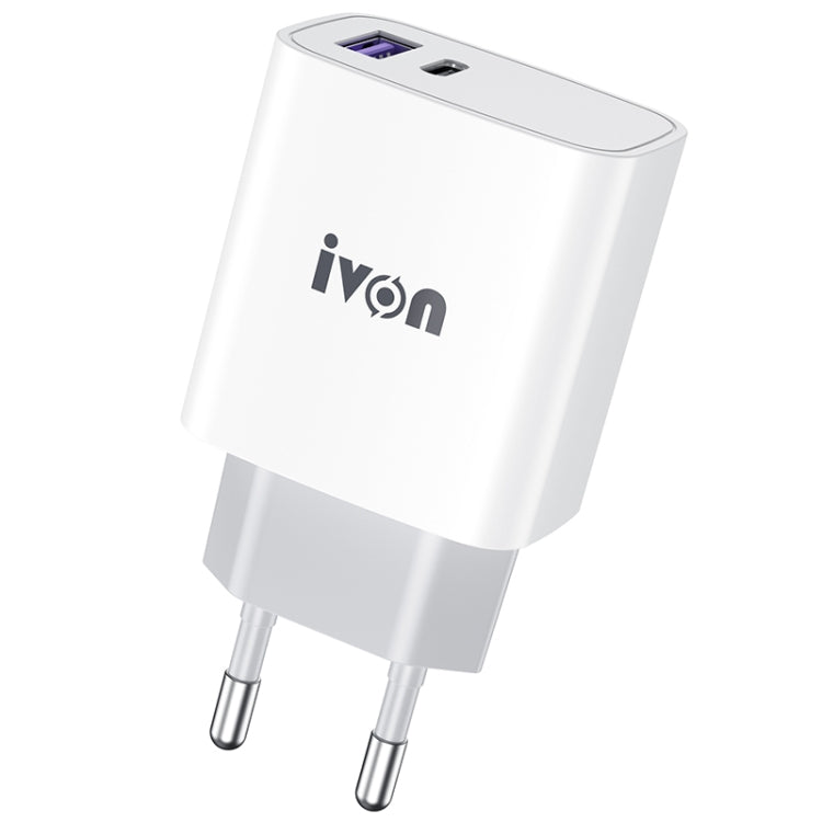 IVON AD52 18W USB-C / Type-C + USB Dual Port PD Schnellladung