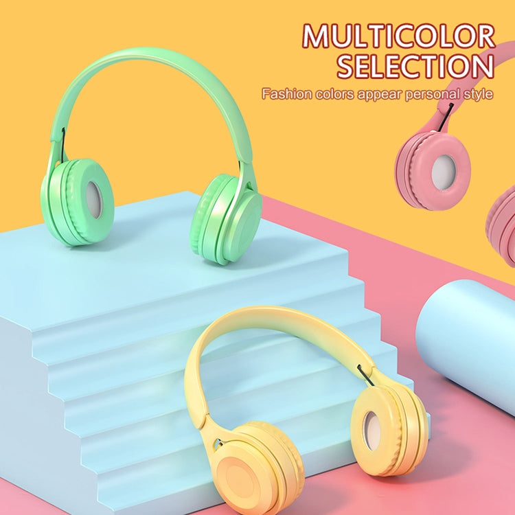 Y08 Hifi Klangqualität Macaron Bluetooth Headset, unterstützt Anrufe & TF-Karte & 3,5mm AUX