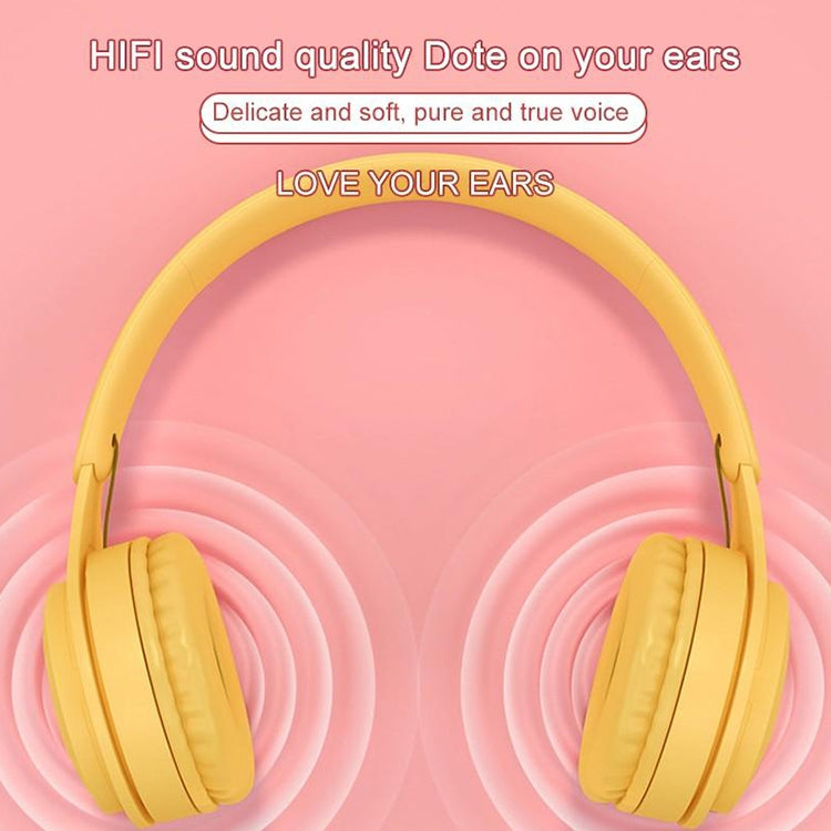 Y08 Hifi Klangqualität Macaron Bluetooth Headset, unterstützt Anrufe & TF-Karte & 3,5mm AUX