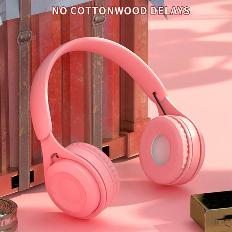 Y08 Hifi Klangqualität Macaron Bluetooth Headset, unterstützt Anrufe & TF-Karte & 3,5mm AUX