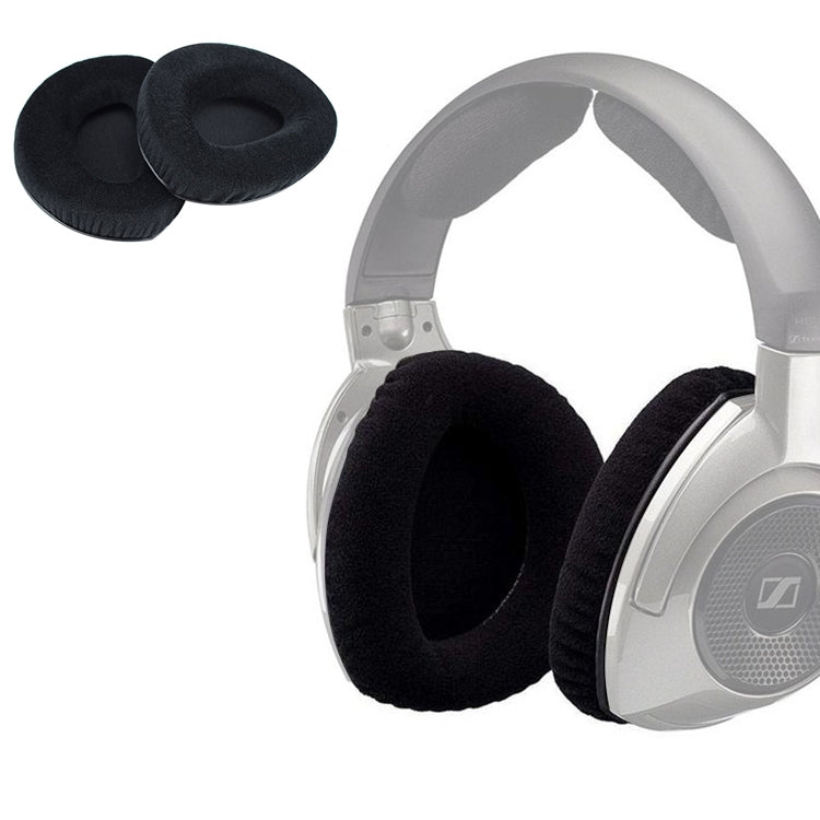 2 Stück Für Sennheiser RS160 / 170 / HDR170 / 180 / 160 Flanell Ohrhörer Polsterbezug Ohrpolster Ersatz ohne Schnalle, Flanell