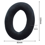 2 Stück Für Sennheiser HD515 / HD555 / HD595 / HD598 / HD558 / PC360 Flanell Ohrhörer Polsterbezug Ohrpolster Ersatz mit Tonabstimmungswatte, Samt Schwarz, Samt Braun
