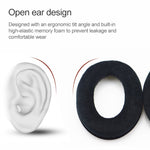 2 Stück Für Sennheiser HD515 / HD555 / HD595 / HD598 / HD558 / PC360 Flanell Ohrhörer Polsterbezug Ohrpolster Ersatz mit Tonabstimmungswatte, Samt Schwarz, Samt Braun