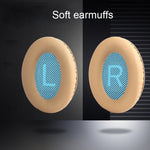 1 Pair Soft Earmuff Headphone Jacket with Sound Insulation Cotton for BOSE QC2 / QC15 / AE2 / QC25