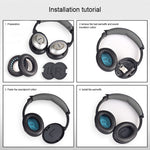 1 Paar weiche Ohrmuschel-Kopfhörerhülle mit LR-Watte für BOSE QC2 / QC15 / AE2 / QC25 / QC35