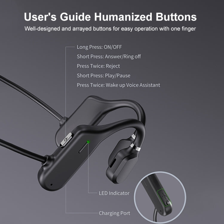 awei A889BL Luftleitungs-Sport Bluetooth 5.0 kabelloses Headset