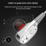 D12 1,2m kabelgebundene In-Ear 3,5mm Schnittstelle Stereo kabelgesteuerte HIFI Ohrhörer Doppelbewegung Schlaufe Laufspiel Musik-Headset mit Verpackung, D12 mit Verpackung (Schwarz), D12 mit Verpackung (Weiß)