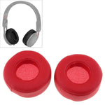 2 Stück Für Beats Studio Mixr Kopfhörer Schutzhülle Leder Schwamm Ohrpolster, Schwarz, Rot
