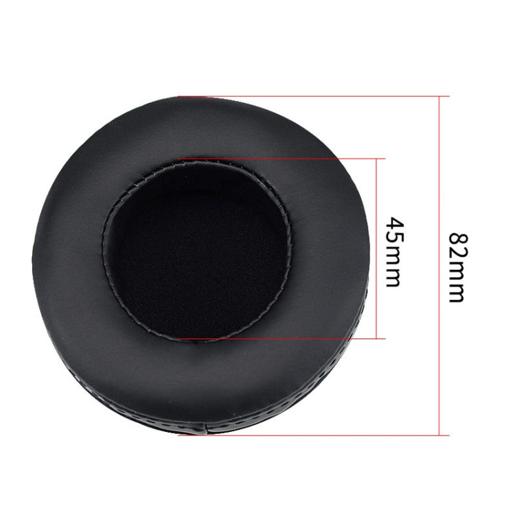 2 Stück Für Skullcandy / HESH 2.0 HESH Verstärkte Ohrpolster Ersatz-Ohrmuscheln mit weißer Naht (Schwarz)