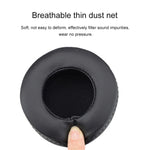 2 Stück Für Skullcandy / HESH 2.0 HESH Verstärkte Ohrpolster Ersatz-Ohrmuscheln mit weißer Naht (Schwarz)