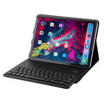1139B Abnehmbare Bluetooth 3.0 Aluminiumlegierung Tastatur + Leder-Tablet-Hülle mit Lammnappa-Textur für iPad Pro 11 Zoll (2018), mit Drei-Stufen-Verstellung / Magnetisch / Schlafmodus, 1139B