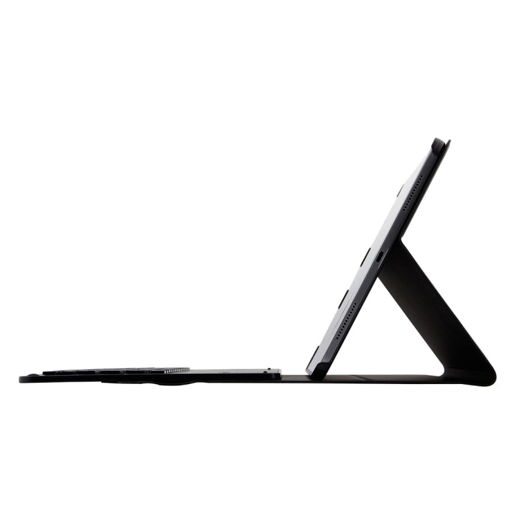 1139B Abnehmbare Bluetooth 3.0 Aluminiumlegierung Tastatur + Leder-Tablet-Hülle mit Lammnappa-Textur für iPad Pro 11 Zoll (2018), mit Drei-Stufen-Verstellung / Magnetisch / Schlafmodus, 1139B