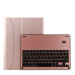 1139B Abnehmbare Bluetooth 3.0 Aluminiumlegierung Tastatur + Leder-Tablet-Hülle mit Lammnappa-Textur für iPad Pro 11 Zoll (2018), mit Drei-Stufen-Verstellung / Magnetisch / Schlafmodus, 1139B