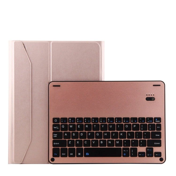 1139B Abnehmbare Bluetooth 3.0 Aluminiumlegierung Tastatur + Leder-Tablet-Hülle mit Lammnappa-Textur für iPad Pro 11 Zoll (2018), mit Drei-Stufen-Verstellung / Magnetisch / Schlafmodus, 1139B