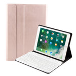 FT-1030 Bluetooth 3.0 ABS Tastatur mit gebürsteter Textur + Lederhülle mit Hautstruktur für iPad Air / Air 2 / iPad Pro 9,7 Zoll, mit Drei-Stufen-Winkelverstellung / Magnetisch / Schlafmodus, FT-1030D
