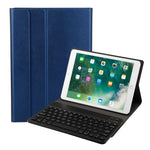 FT-1030 Bluetooth 3.0 ABS Tastatur mit gebürsteter Textur + Lederhülle mit Hautstruktur für iPad Air / Air 2 / iPad Pro 9,7 Zoll, mit Drei-Stufen-Winkelverstellung / Magnetisch / Schlafmodus, FT-1030D