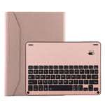FT-1038B Abnehmbare Bluetooth 3.0 Aluminiumlegierung Tastatur + Leder-Tablet-Hülle mit Lammnappa-Textur für iPad Air / Air 2 / iPad Pro 9,7 Zoll, mit Wasserabweisend / Drei-Stufen-Winkelverstellung / Magnetisch / Schlafmodus, FT-1038B