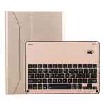 FT-1038B Abnehmbare Bluetooth 3.0 Aluminiumlegierung Tastatur + Leder-Tablet-Hülle mit Lammnappa-Textur für iPad Air / Air 2 / iPad Pro 9,7 Zoll, mit Wasserabweisend / Drei-Stufen-Winkelverstellung / Magnetisch / Schlafmodus, FT-1038B