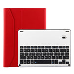 FT-1038B Abnehmbare Bluetooth 3.0 Aluminiumlegierung Tastatur + Leder-Tablet-Hülle mit Lammnappa-Textur für iPad Air / Air 2 / iPad Pro 9,7 Zoll, mit Wasserabweisend / Drei-Stufen-Winkelverstellung / Magnetisch / Schlafmodus, FT-1038B
