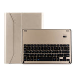 FT-1038E Abnehmbare Bluetooth 3.0 Aluminiumlegierung Tastatur + Leder-Tablet-Hülle mit Lammnappa-Textur für iPad Air / Air 2 / iPad Pro 9,7 Zoll, mit Stiftschacht / Wasserabweisend / Drei-Stufen-Winkelverstellung / Magnetisch / Schlafmodus, FT-1038E