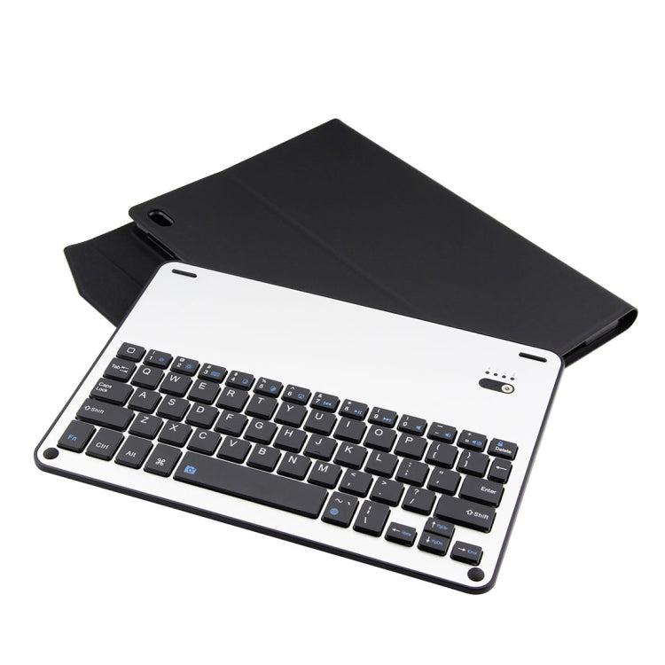 FT-1039B Abnehmbare Bluetooth 3.0 Aluminiumlegierung Tastatur + Leder-Tablet-Hülle mit Lammnappa-Textur für iPad Pro 10,5 Zoll / iPad Air (2019), mit Wasserabweisend / Drei-Stufen-Winkelverstellung / Magnetisch / Schlafmodus, FT-1039B