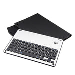 FT-1039B Abnehmbare Bluetooth 3.0 Aluminiumlegierung Tastatur + Leder-Tablet-Hülle mit Lammnappa-Textur für iPad Pro 10,5 Zoll / iPad Air (2019), mit Wasserabweisend / Drei-Stufen-Winkelverstellung / Magnetisch / Schlafmodus, FT-1039B