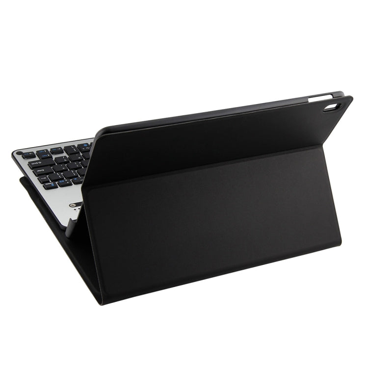 FT-1039B Abnehmbare Bluetooth 3.0 Aluminiumlegierung Tastatur + Leder-Tablet-Hülle mit Lammnappa-Textur für iPad Pro 10,5 Zoll / iPad Air (2019), mit Wasserabweisend / Drei-Stufen-Winkelverstellung / Magnetisch / Schlafmodus, FT-1039B