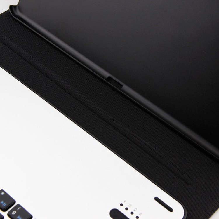 FT-1039B Abnehmbare Bluetooth 3.0 Aluminiumlegierung Tastatur + Leder-Tablet-Hülle mit Lammnappa-Textur für iPad Pro 10,5 Zoll / iPad Air (2019), mit Wasserabweisend / Drei-Stufen-Winkelverstellung / Magnetisch / Schlafmodus, FT-1039B