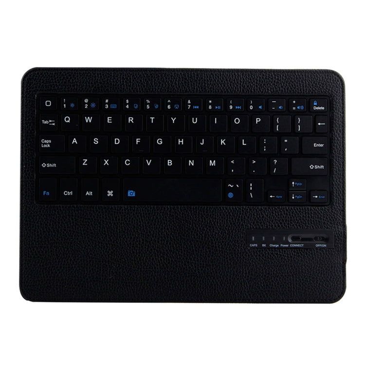 IP011 Abnehmbare Bluetooth 3.0 ABS Tastatur + Leder-Tablet-Hülle mit Litschi-Struktur für iPad Pro 11 Zoll (2018), mit Schlafmodus, IP011