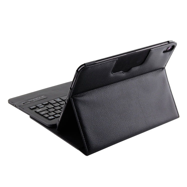 IP011 Abnehmbare Bluetooth 3.0 ABS Tastatur + Leder-Tablet-Hülle mit Litschi-Struktur für iPad Pro 11 Zoll (2018), mit Schlafmodus, IP011