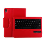 IP011 Abnehmbare Bluetooth 3.0 ABS Tastatur + Leder-Tablet-Hülle mit Litschi-Struktur für iPad Pro 11 Zoll (2018), mit Schlafmodus, IP011
