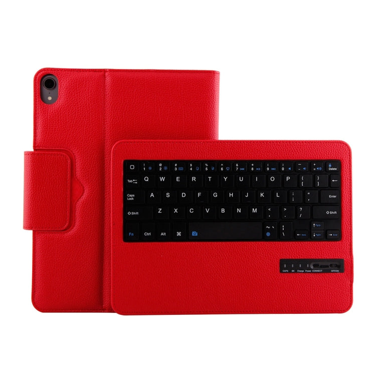 IP011 Abnehmbare Bluetooth 3.0 ABS Tastatur + Leder-Tablet-Hülle mit Litschi-Struktur für iPad Pro 11 Zoll (2018), mit Schlafmodus, IP011
