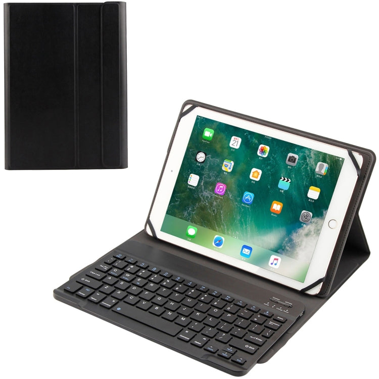 TY-1031 Universelle Bluetooth 3.0 ABS Tastatur mit gebürsteter Oberfläche + Leder-Tablet-Hülle für iOS, Windows, Android Tablet-PC zwischen 9-10,5 Zoll, TY-1031