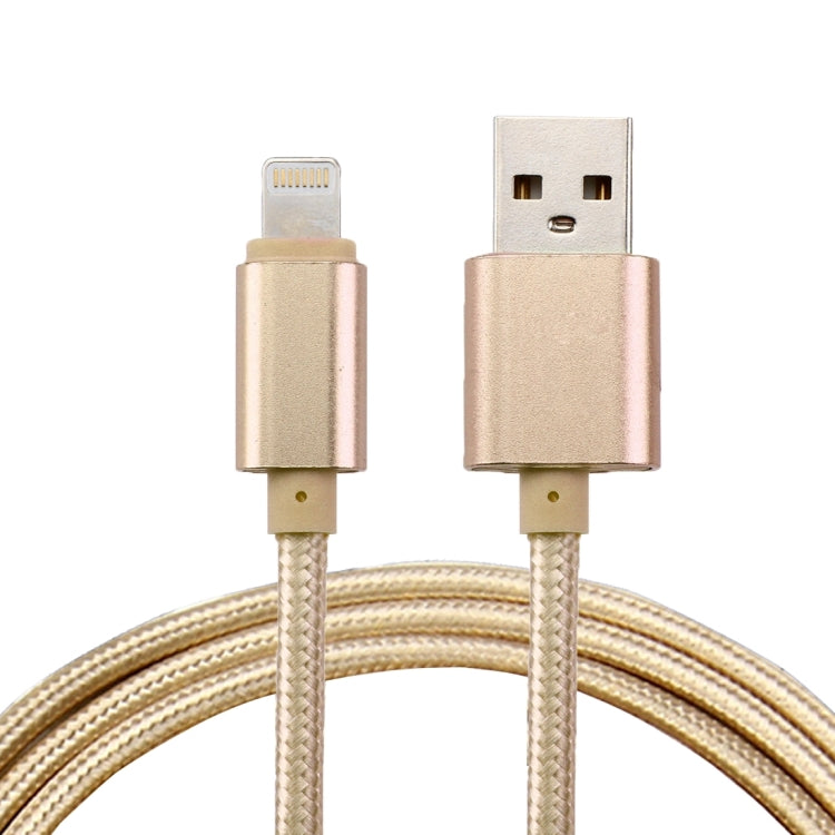 1m Geflochtener Metallkopf 84 Kerne 8 Pin zu USB 2.0 Daten- / Ladekabel