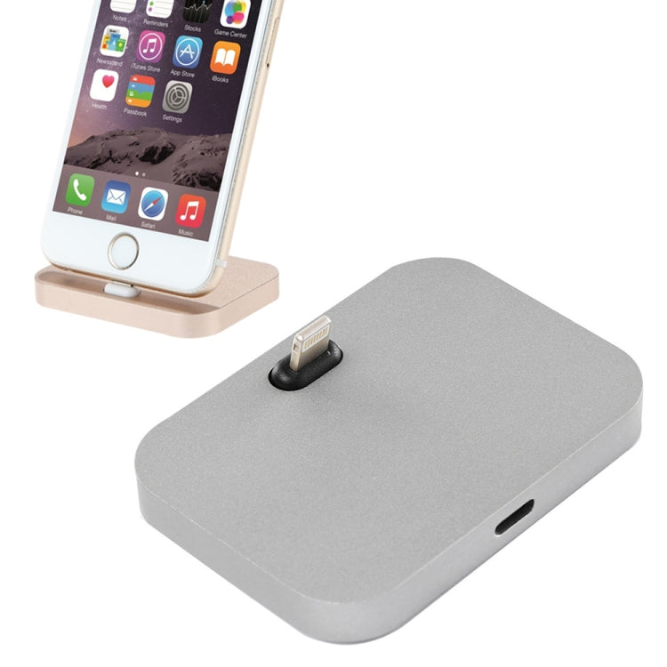 8-Pin Stouch Desktop-Dockingstation aus Aluminium mit Ladegerät für iPhone