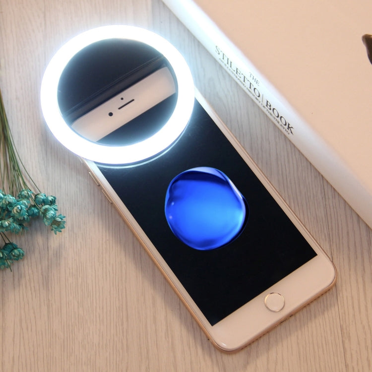 Lade-Selfie-Schönheitslicht für iPhone, Galaxy, Huawei, Xiaomi, LG, HTC und andere Smartphones mit verstellbarer Klammer & USB-Kabel