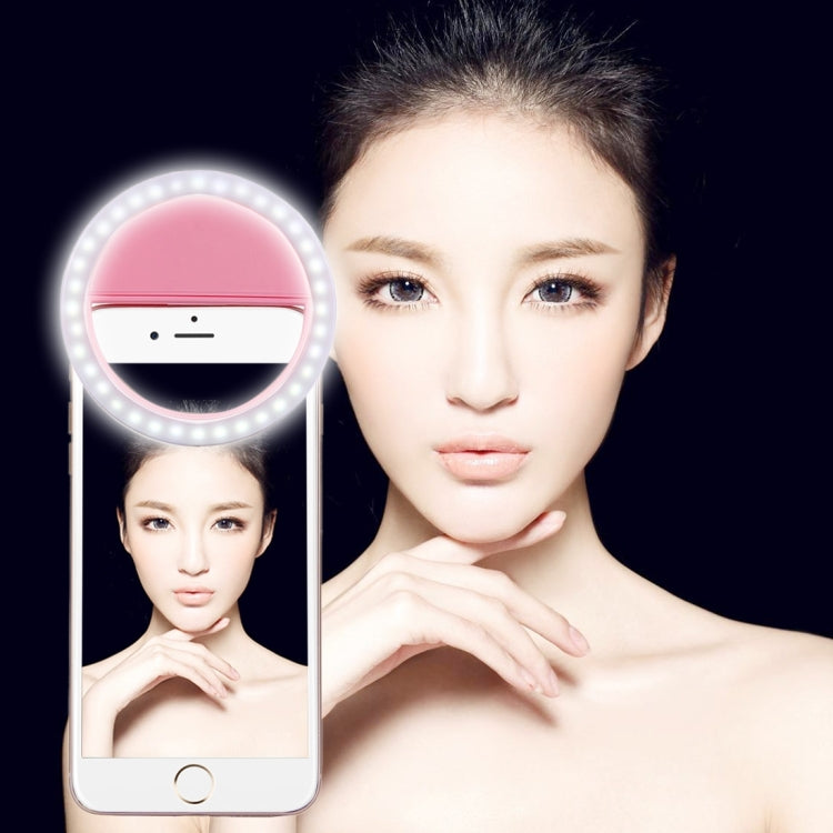 Lade-Selfie-Schönheitslicht für iPhone, Galaxy, Huawei, Xiaomi, LG, HTC und andere Smartphones mit verstellbarer Klammer & USB-Kabel
