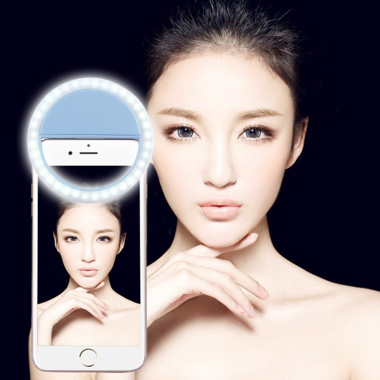 Lade-Selfie-Schönheitslicht für iPhone, Galaxy, Huawei, Xiaomi, LG, HTC und andere Smartphones mit verstellbarer Klammer & USB-Kabel