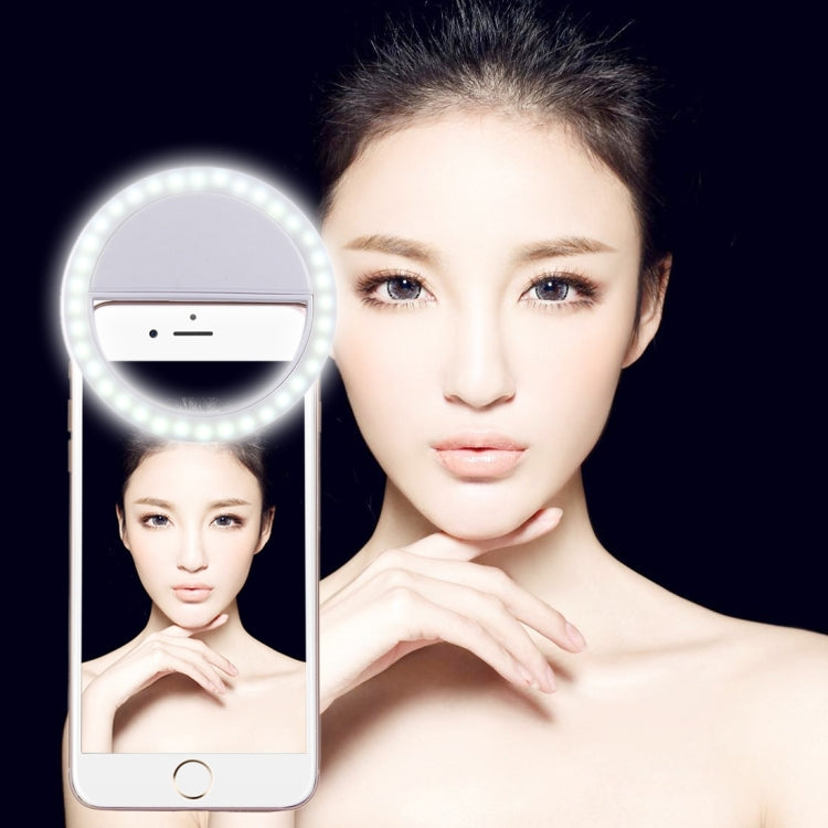 Lade-Selfie-Schönheitslicht für iPhone, Galaxy, Huawei, Xiaomi, LG, HTC und andere Smartphones mit verstellbarer Klammer & USB-Kabel