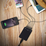 Q8118 1 Quick Charge 3.0 + 4 Smart Identification USB + 1 USB-C / Type-C 3.1 Desktop-USB-Ladegerät