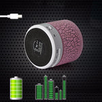 A9 Mini Tragbarer Glanz-Crack-Bluetooth-Stereolautsprecher mit LED-Licht, integriertem Mikrofon, unterstützt Freisprechanrufe und TF-Karte