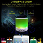 A9 Mini Tragbarer Glanz-Crack-Bluetooth-Stereolautsprecher mit LED-Licht, integriertem Mikrofon, unterstützt Freisprechanrufe und TF-Karte