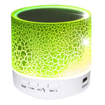 A9 Mini Tragbarer Glanz-Crack-Bluetooth-Stereolautsprecher mit LED-Licht, integriertem Mikrofon, unterstützt Freisprechanrufe und TF-Karte