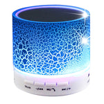 A9 Mini Tragbarer Glanz-Crack-Bluetooth-Stereolautsprecher mit LED-Licht, integriertem Mikrofon, unterstützt Freisprechanrufe und TF-Karte